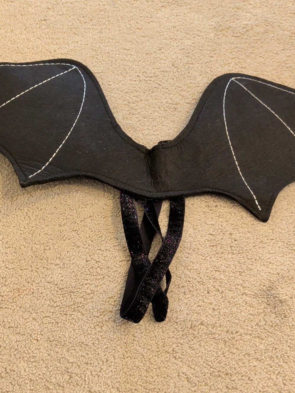 Kids Black Bat Wings